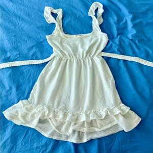 Caution to the Wind Frilled mini dress